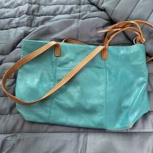 HOBO Stylish Teal Leather Shoulder Bag